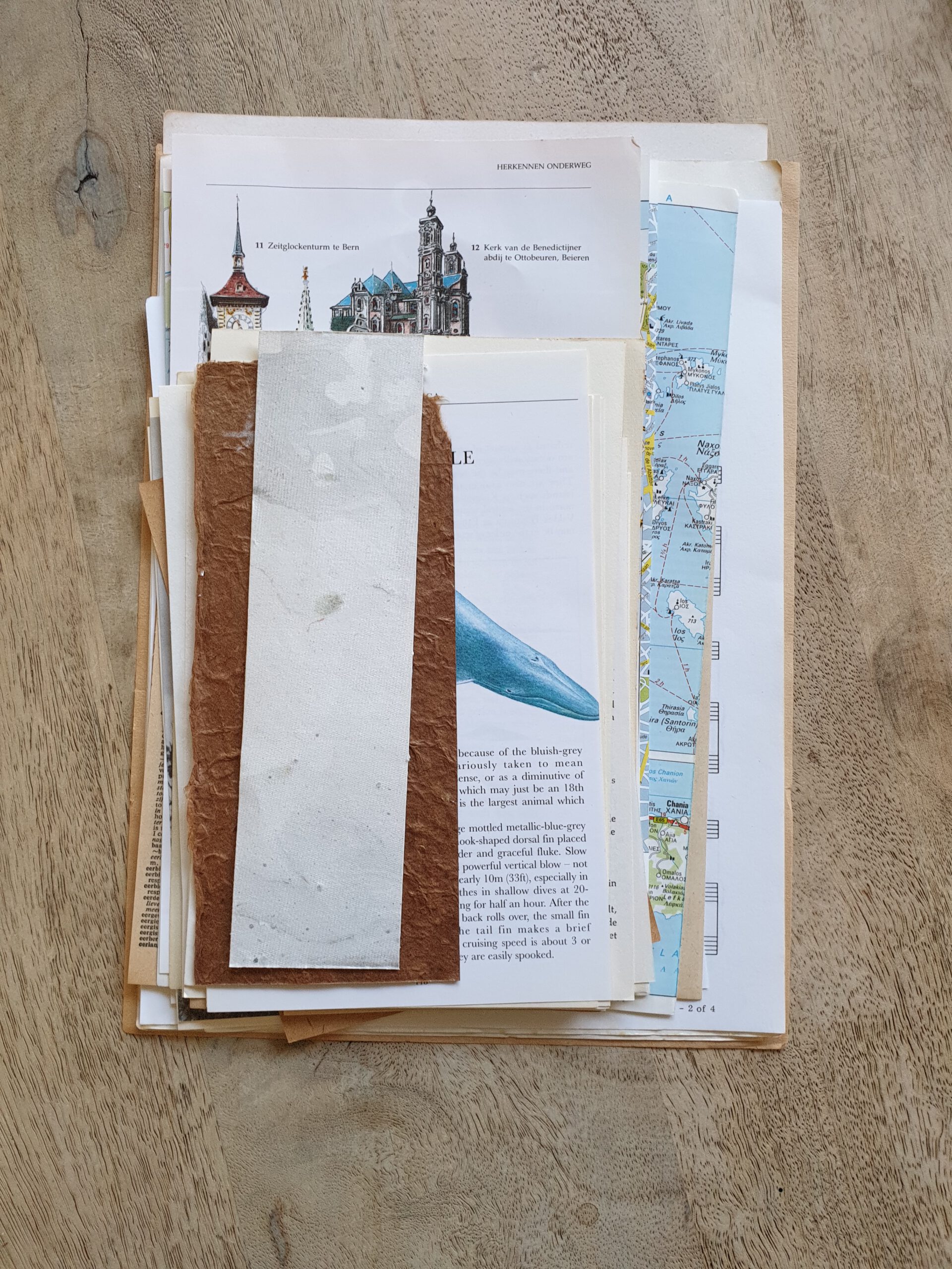 Emphemera-scrapbooking-vintage-papier-pakket-stapel-recover-notitieboek-inhoud-undercover-notebooks